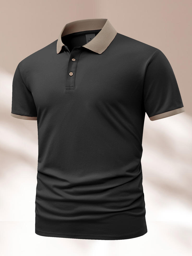 Summer Polo Shirt Printed T-shirt Short Sleeve High-end Lapel