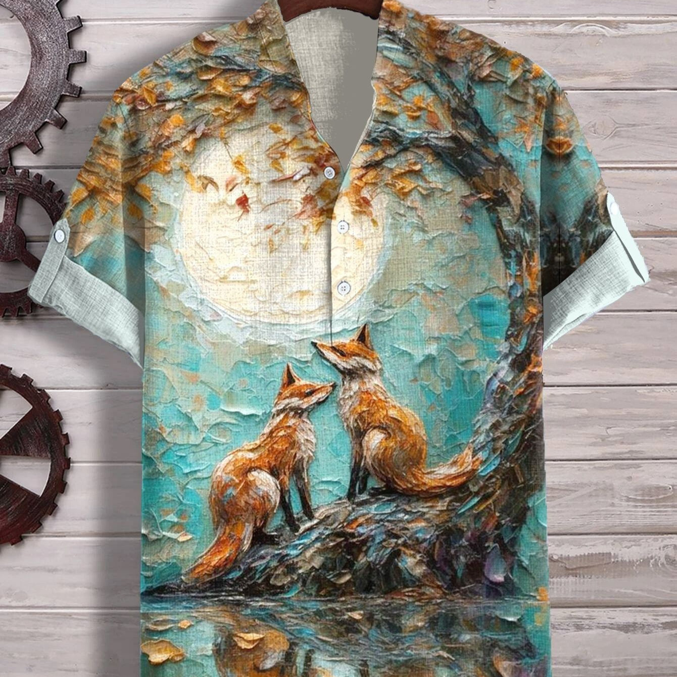 3D Digital Animal Style Short Sleeve Shirt - Stylish & Comfortable