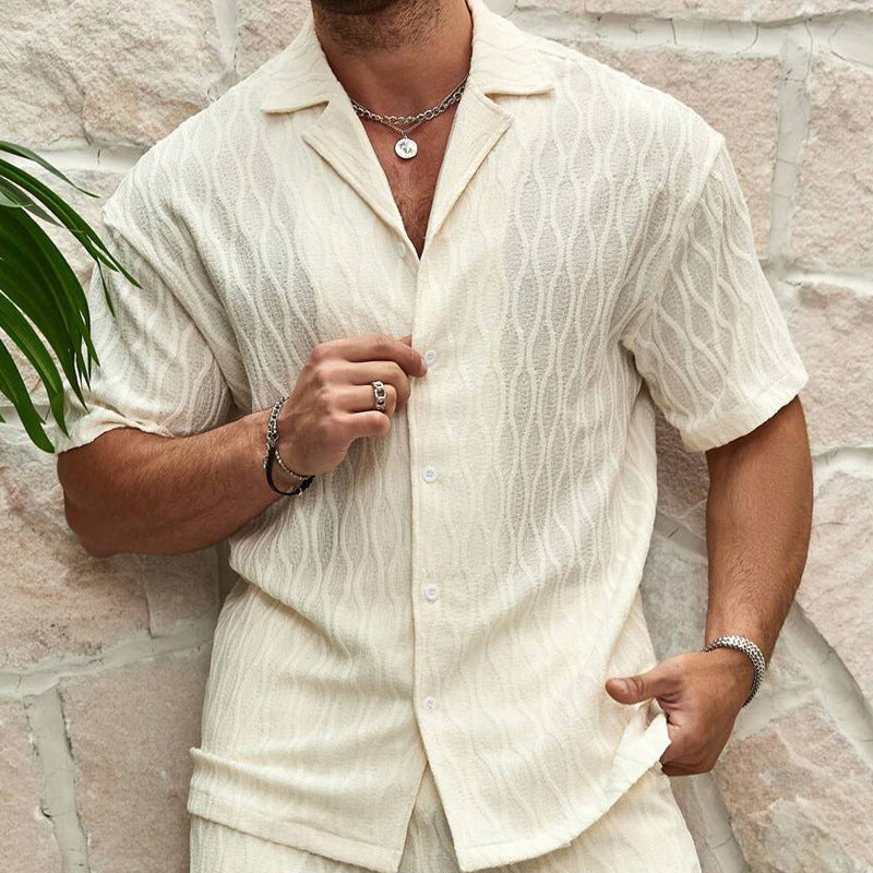 Men's Summer Fashion Tracksuits - Solid Loose Casual Two Pieces
