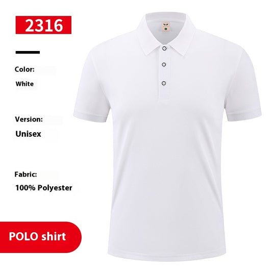 Cooling Ice Silk Overalls T-shirt Polo Shirt Short Sleeve