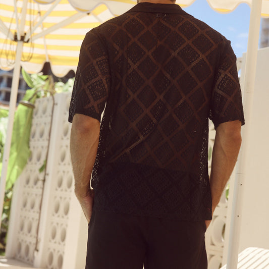 Breathable Short-sleeved Lapel Shirt for Men - Summer Collection