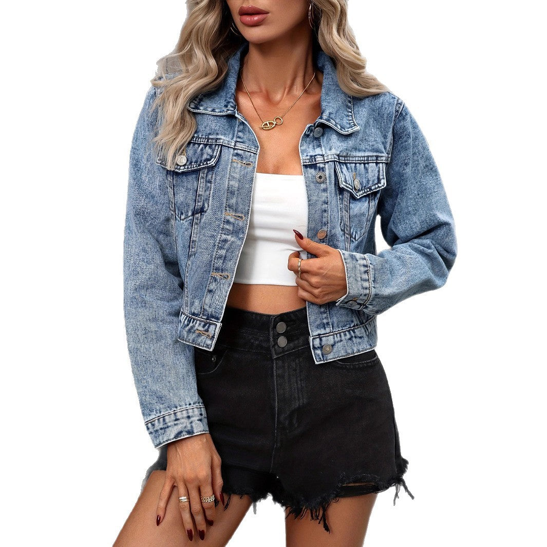 Autumn Long Sleeve Denim Coat