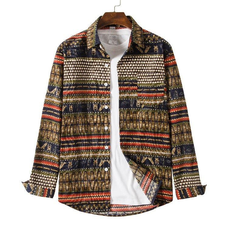 Ethnic Style Loose Casual Shirt
