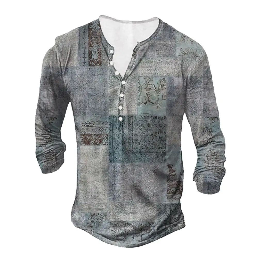 3D Digital Printed Ethnic Pattern Top