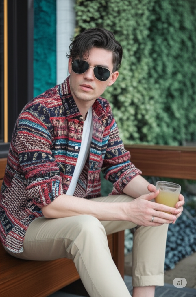 Ethnic Style Loose Casual Shirt