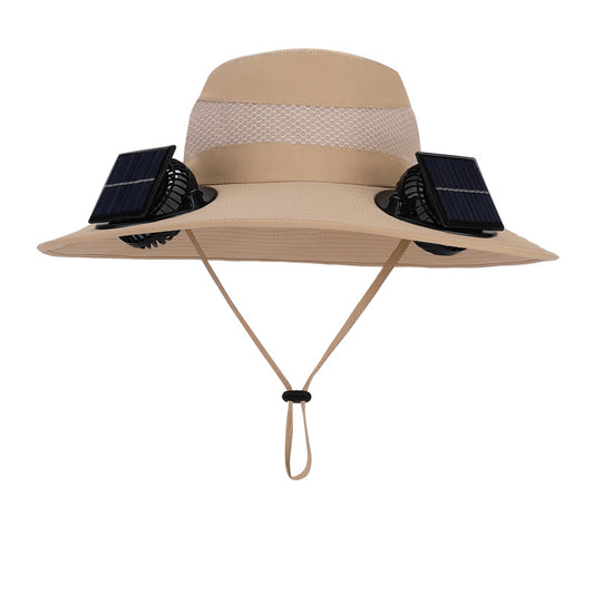 Solar Twin Fan Hat | Summer Outdoor Mountaineering | Breathable & Stylish - TrendSetter