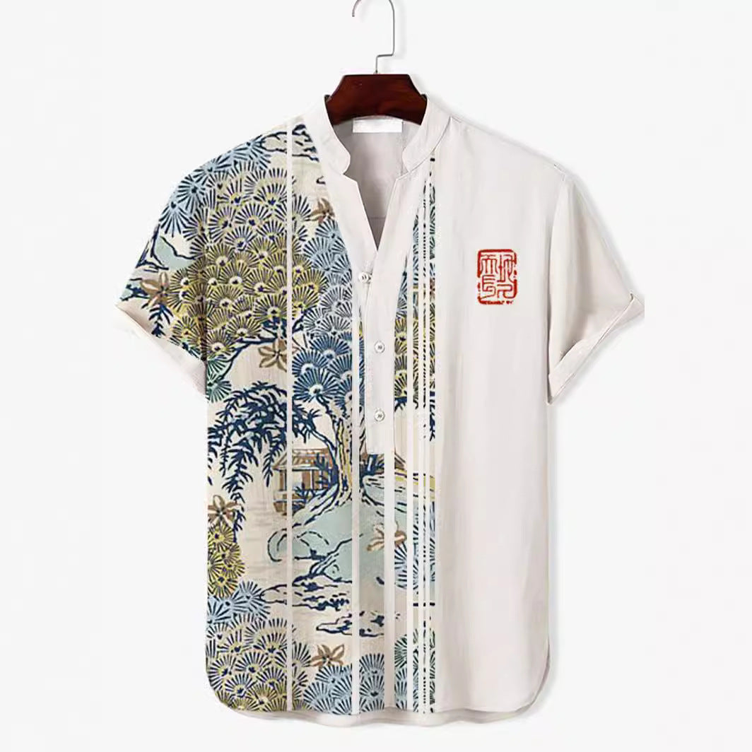 3D Digital Animal Style Short Sleeve Shirt - Stylish & Comfortable