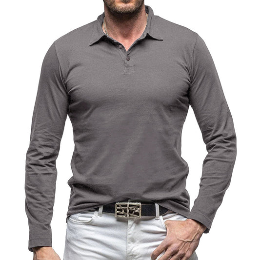 New Polo Collar European And American Men's T-shirt