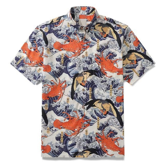 Hawaiian Tropical Print Shirt