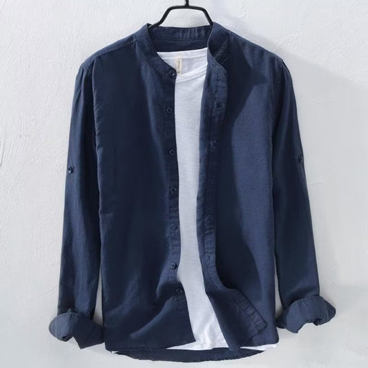 Breathable Casual Long Sleeve Cotton Linen Shirt - Summer Collection