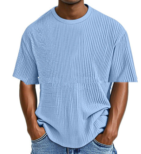 Comfort Waffle Short Sleeve Tee - Pure Color Collection