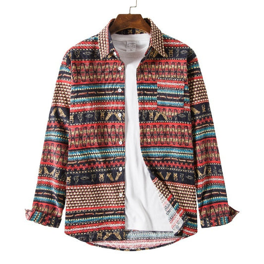 Ethnic Style Loose Casual Shirt