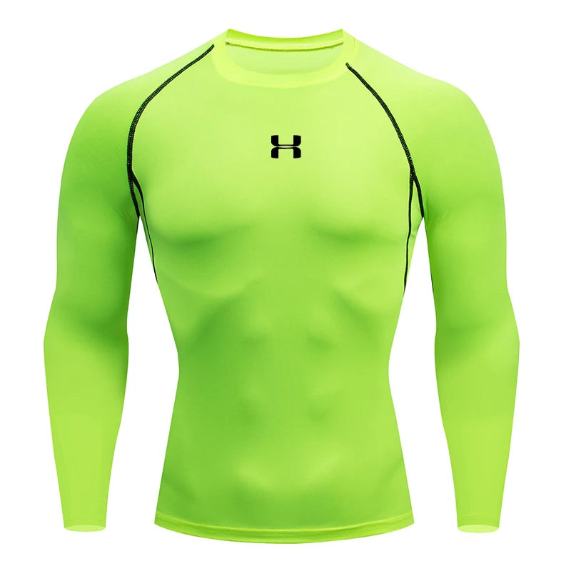 Men's Running Compression T-shirt - Enhance Performance - Sport Tees - Gym Fitness