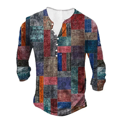 3D Digital Printed Ethnic Pattern Top