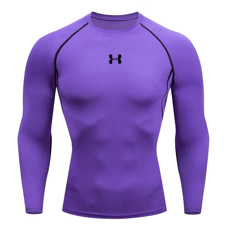 Men's Running Compression T-shirt - Enhance Performance - Sport Tees - Gym Fitness