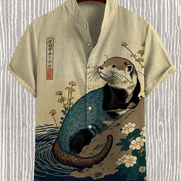 3D Digital Animal Style Short Sleeve Shirt - Stylish & Comfortable