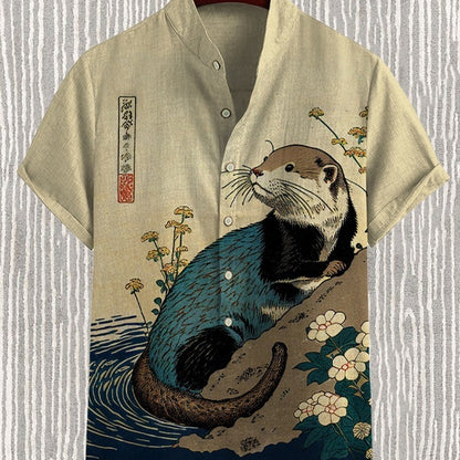 3D Digital Animal Style Short Sleeve Shirt - Stylish & Comfortable