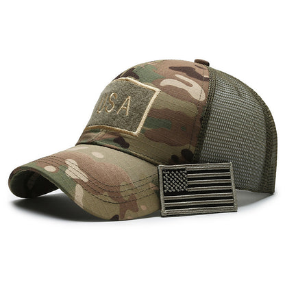 Outdoor Sun Protection Baseball Hat - Tactical Camouflage Design