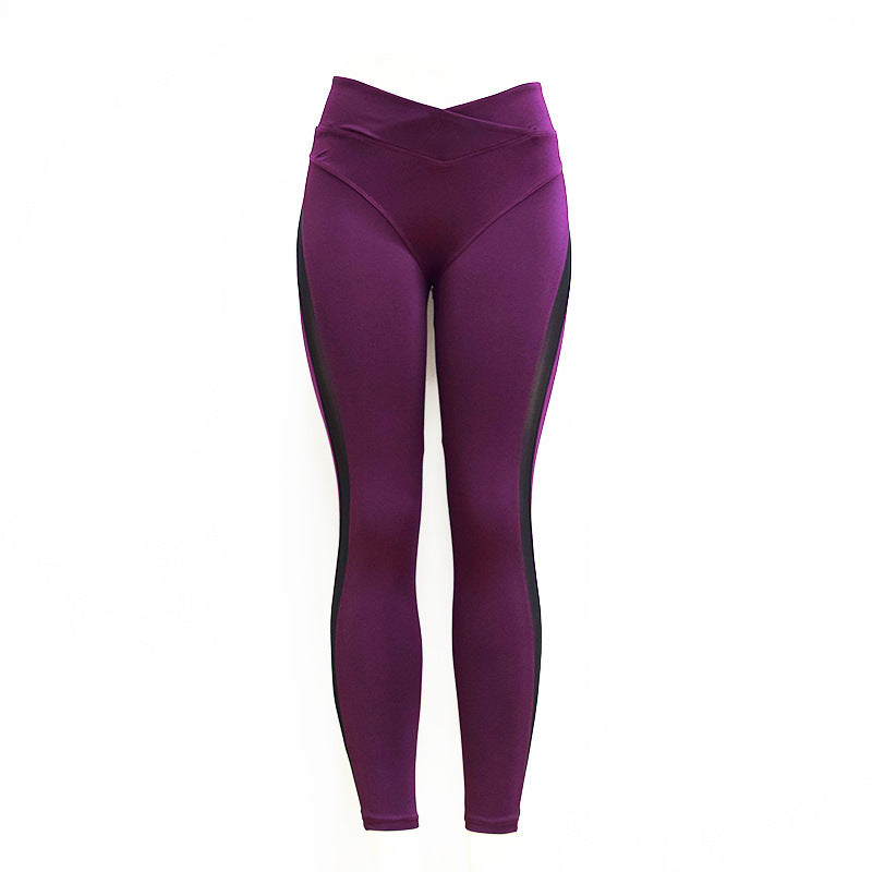 Women's Elastic Sport Yoga High Waist Pants Leggings - Premium Quality