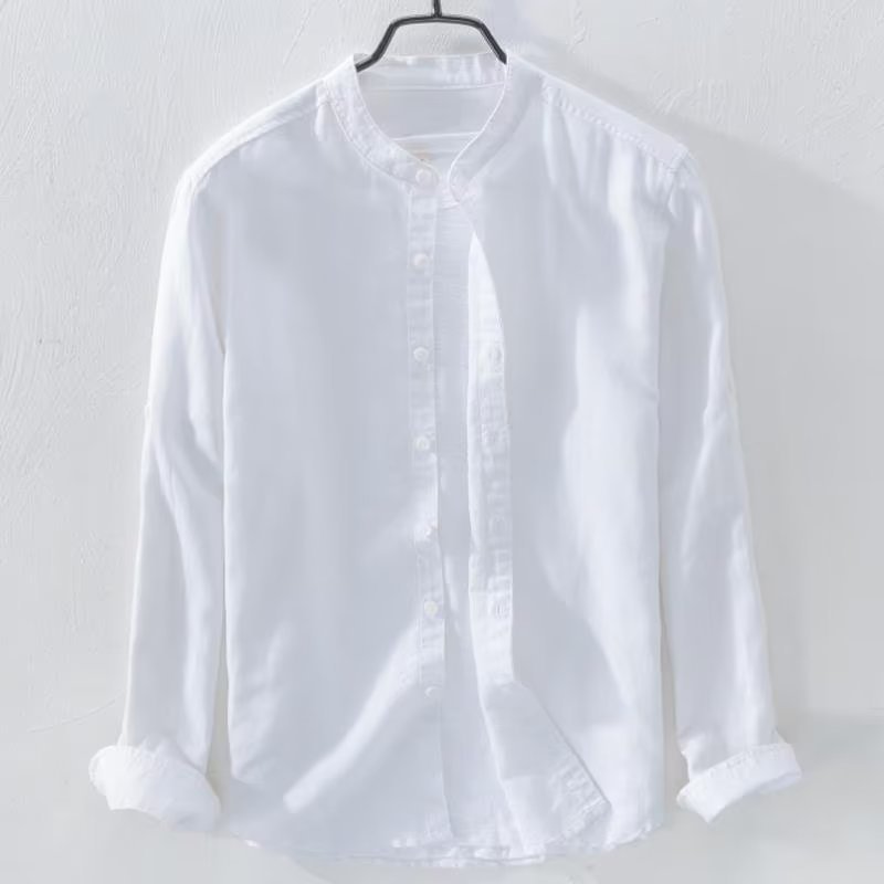 Breathable Casual Long Sleeve Cotton Linen Shirt - Summer Collection