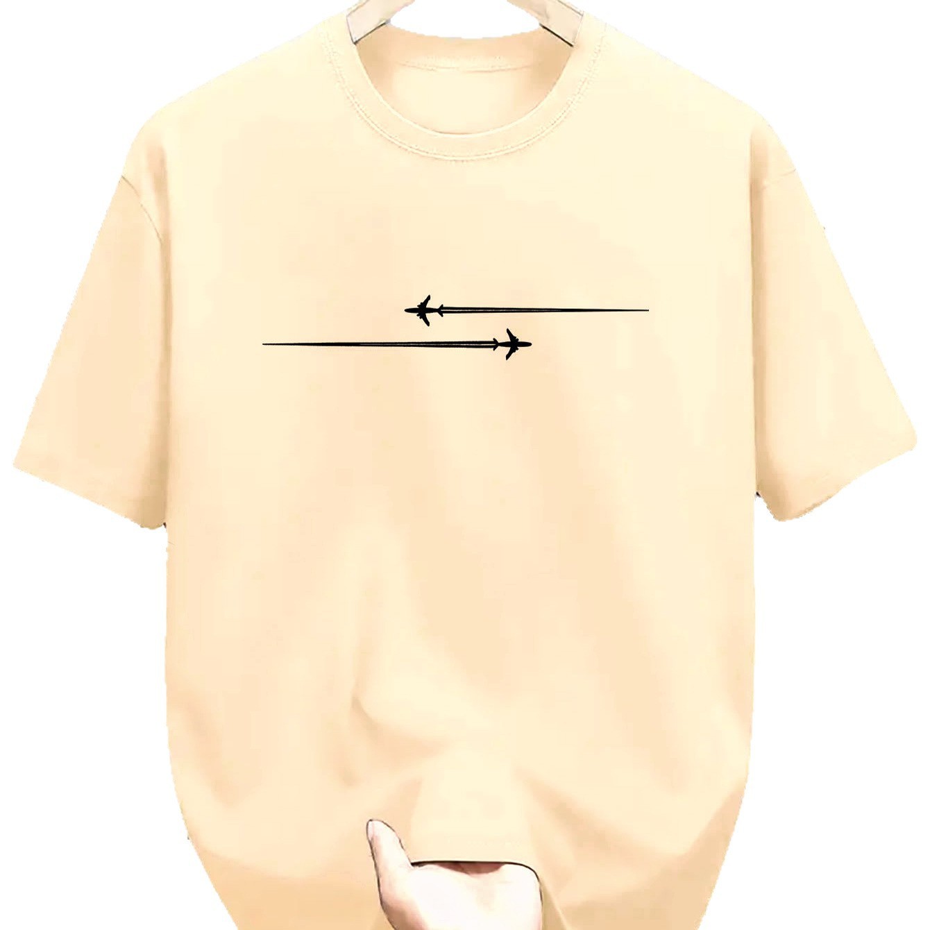 Pattern Printed Sports T-shirt - Comfortable & Stylish - Round Neck Design