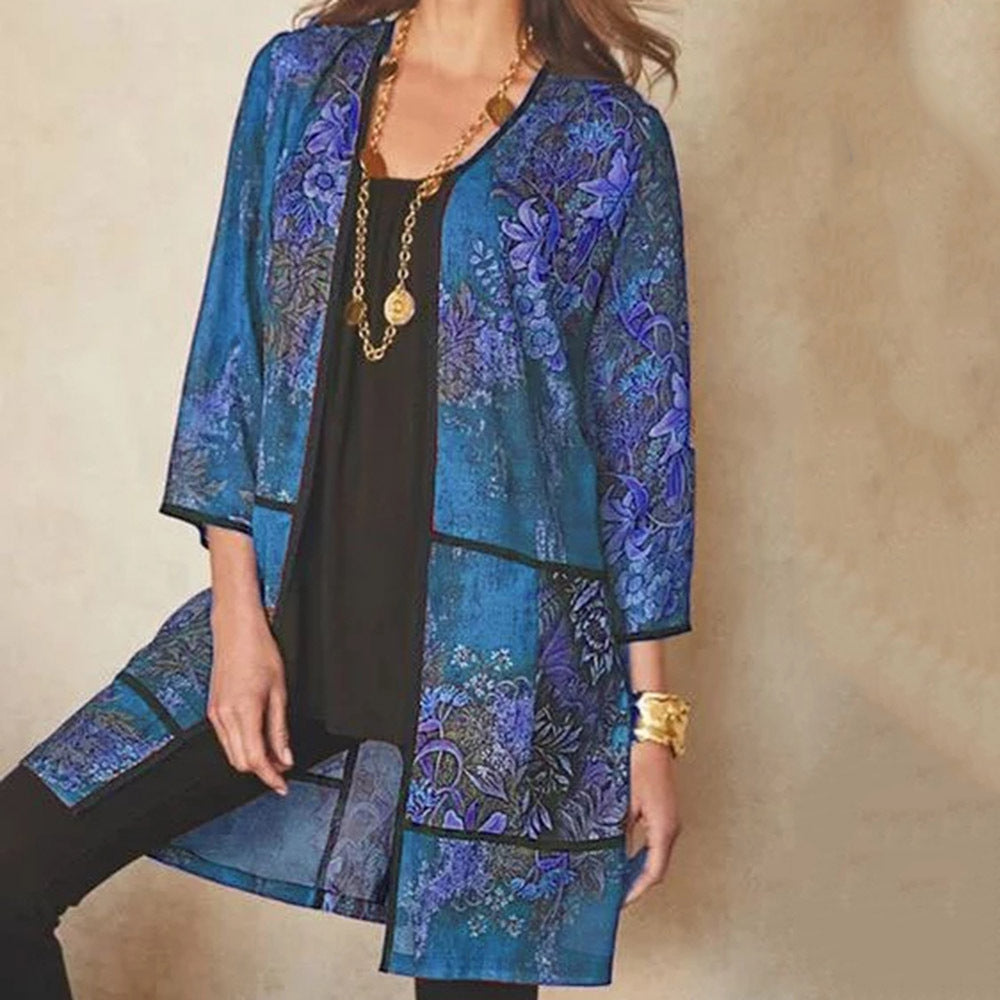 Women's UV-proof Sunscreen 34 Sleeve Printed Coat