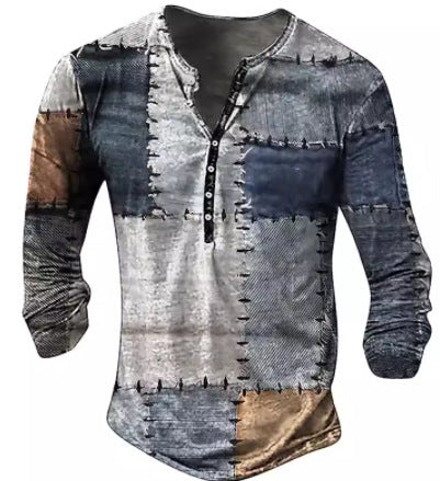 3D Digital Printed Ethnic Pattern Top