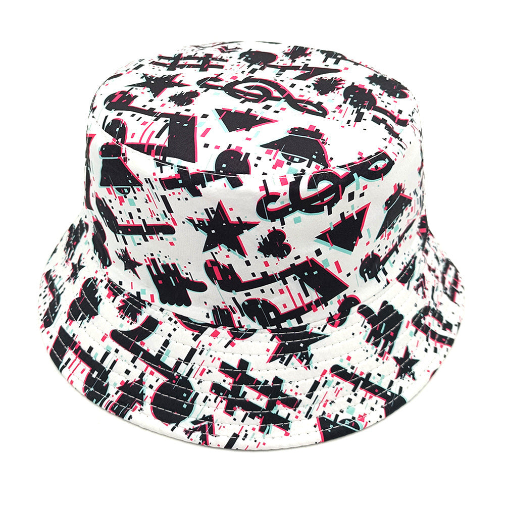 Musical Note Pattern Printing Bucket Hat - Perfect for Summer Travel