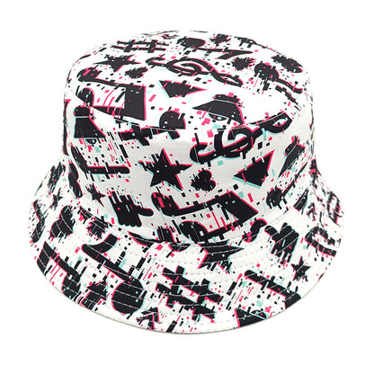 Musical Note Pattern Printing Bucket Hat - Perfect for Summer Travel