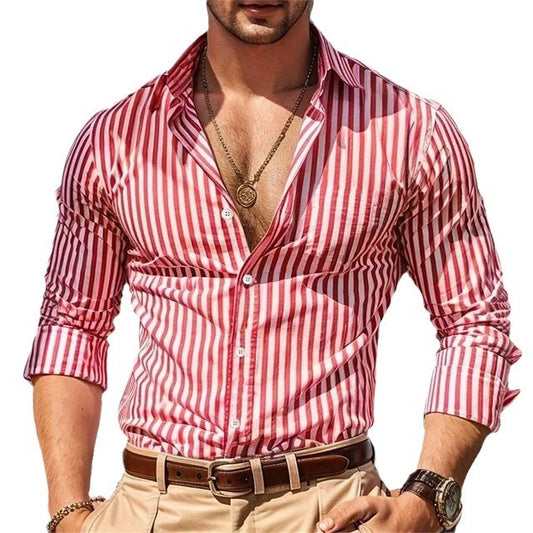 3D Pattern Printed Shirt Long Sleeve - Stylish Casual Wear
