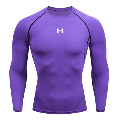 Men's Running Compression T-shirt - Enhance Performance - Sport Tees - Gym Fitness