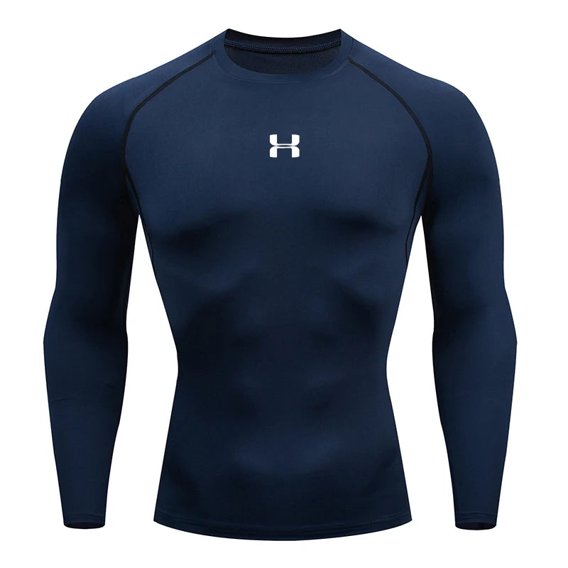 Men's Running Compression T-shirt - Enhance Performance - Sport Tees - Gym Fitness