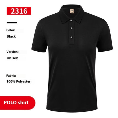 Cooling Ice Silk Overalls T-shirt Polo Shirt Short Sleeve