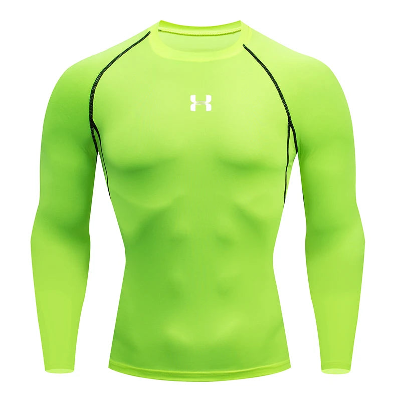 Men's Running Compression T-shirt - Enhance Performance - Sport Tees - Gym Fitness