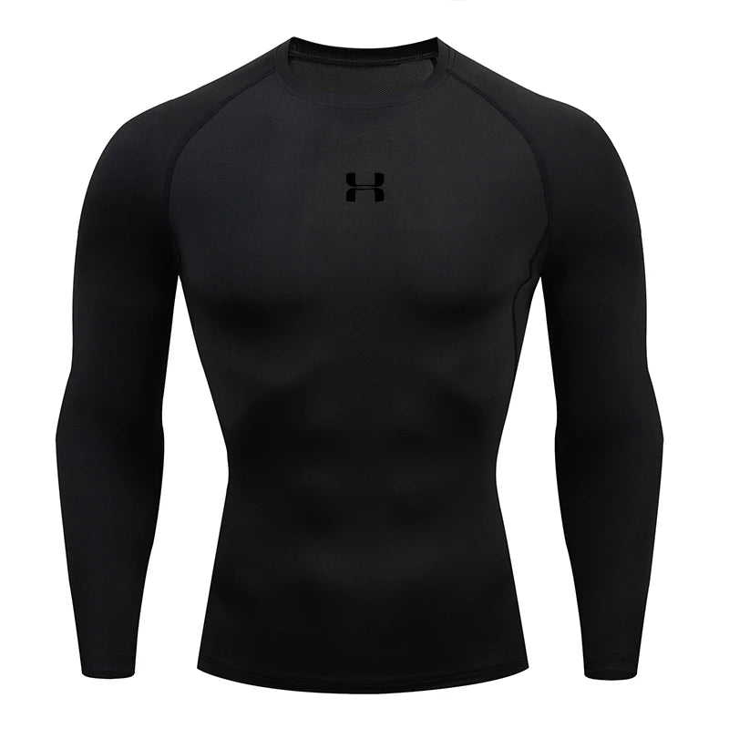 Men's Running Compression T-shirt - Enhance Performance - Sport Tees - Gym Fitness