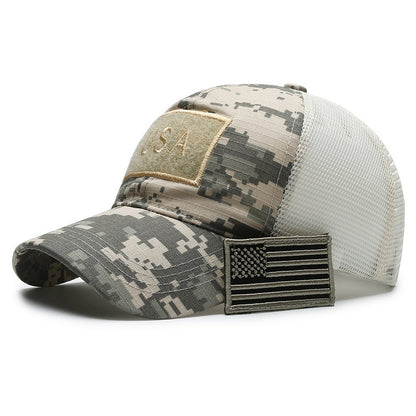 Outdoor Sun Protection Baseball Hat - Tactical Camouflage Design