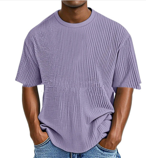 Comfort Waffle Short Sleeve Tee - Pure Color Collection