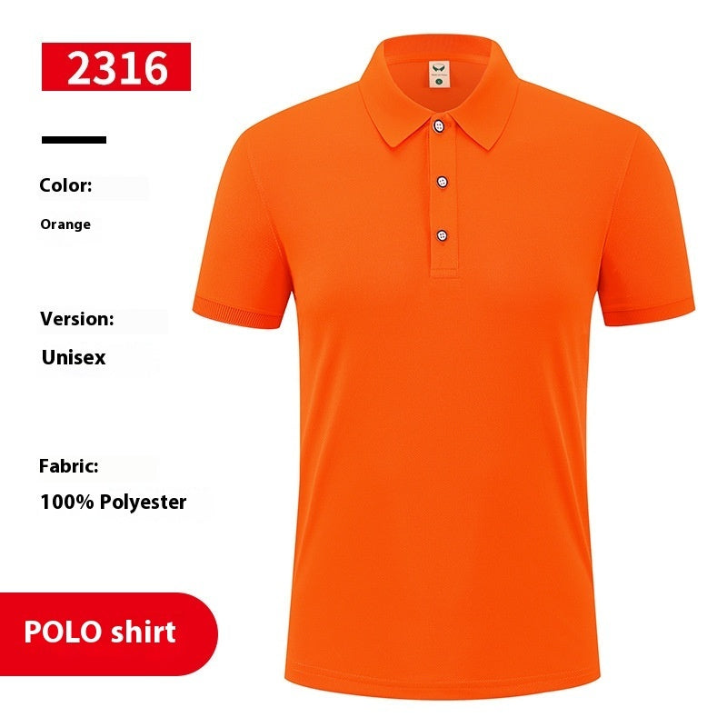 Cooling Ice Silk Overalls T-shirt Polo Shirt Short Sleeve