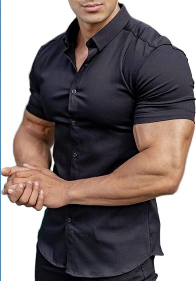 Men's Casual Short Sleeve Shirt - Lightweight & Breathable