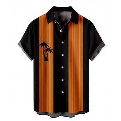 Hawaiian Men's Summer 3D Printed Short-sleeved Shirt - Chic and Current