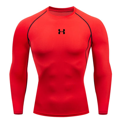Men's Running Compression T-shirt - Enhance Performance - Sport Tees - Gym Fitness
