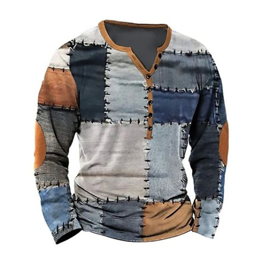 3D Digital Printed Ethnic Pattern Top