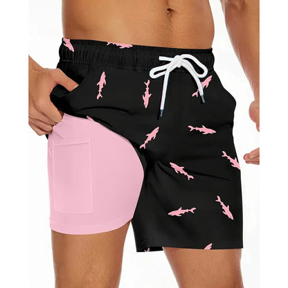Men's Summer Beach Pants Shorts - Plus Size Loose Fit