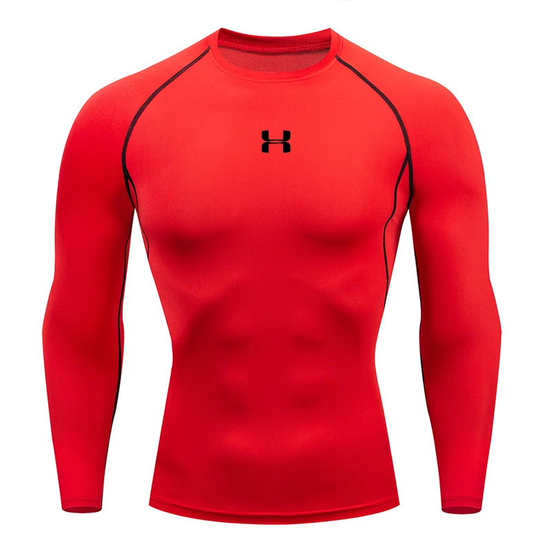 Men's Running Compression T-shirt - Enhance Performance - Sport Tees - Gym Fitness