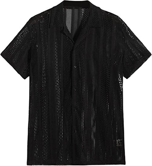 Knitted Short-sleeved Shirt for Men - Stylish & Comfortable