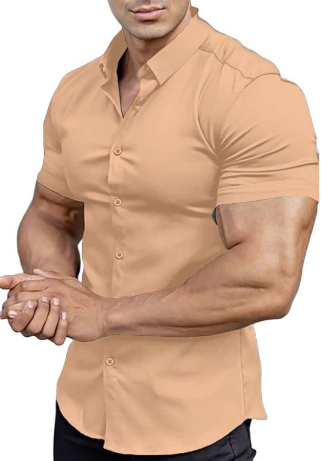 Men's Casual Short Sleeve Shirt - Lightweight & Breathable