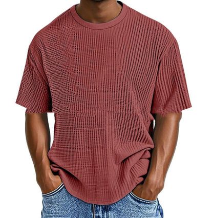 Comfort Waffle Short Sleeve Tee - Pure Color Collection