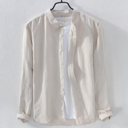 Breathable Casual Long Sleeve Cotton Linen Shirt - Summer Collection