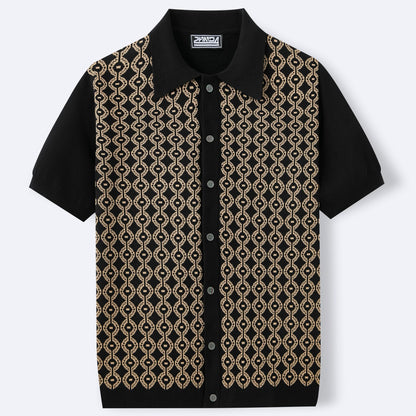 Summer Tencel Sweater - Elegant Jacquard Cardigan