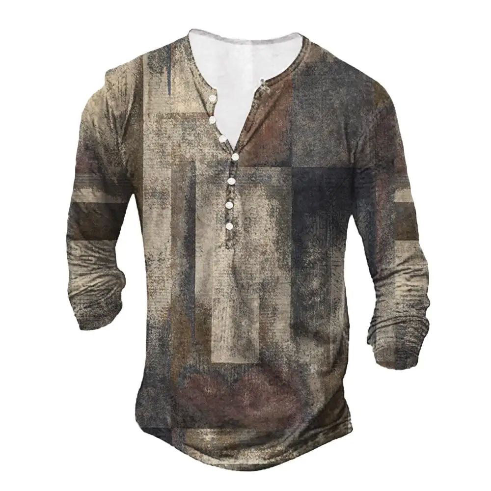 3D Digital Printed Ethnic Pattern Top